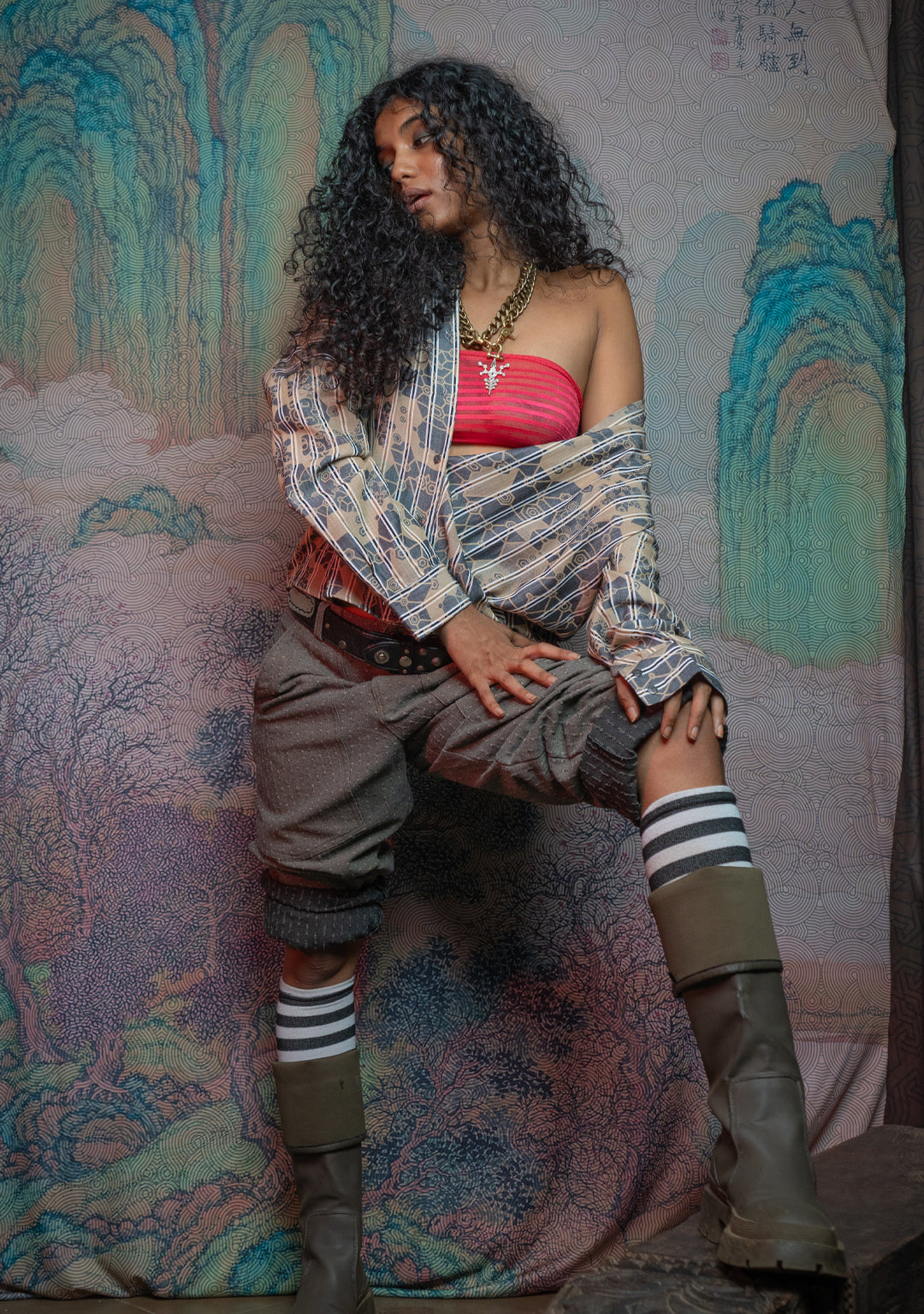Shirt Woman Longsleeve Smarto / Bio Farms Bamboo - SHAMANKA Ice Cream